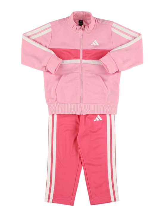 adidas Originals: Chaqueta y pantalones de tejido reciclado - Rosa - kids-girls_0 | Luisa Via Roma