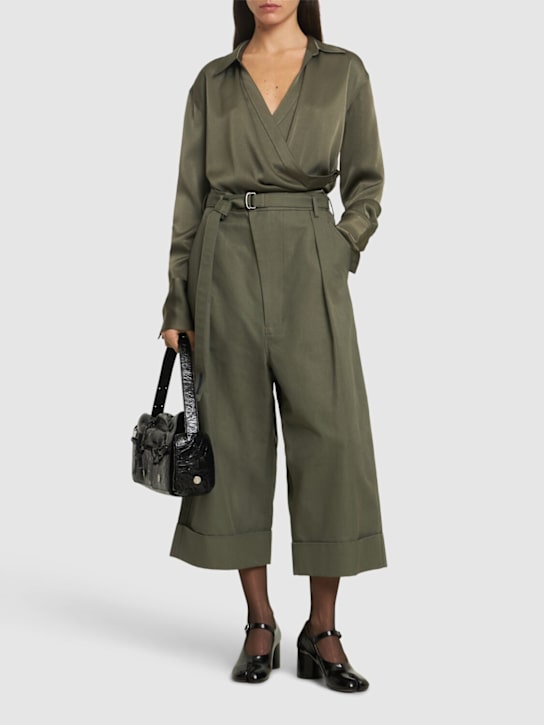Mackin loose cotton canvas wide pants - Thumbnail 2
