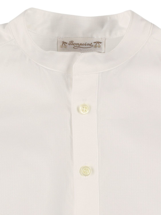 Bonpoint: コットンポプリンシャツ - kids-boys_1 | Luisa Via Roma