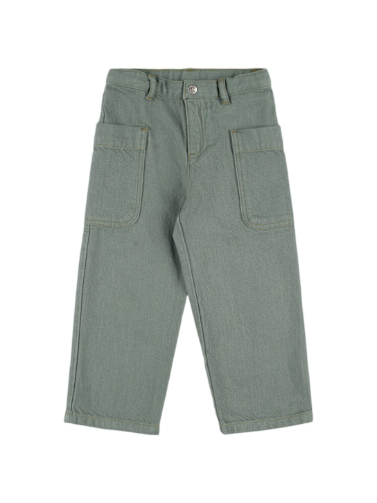 Bonpoint: コットンデニムパンツ - kids-girls_0 | Luisa Via Roma