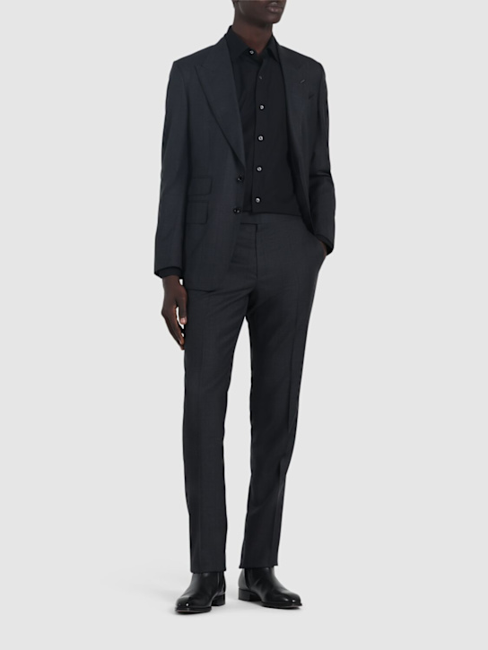 Tom Ford: スリムフィットポプリンシャツ - men_1 | Luisa Via Roma