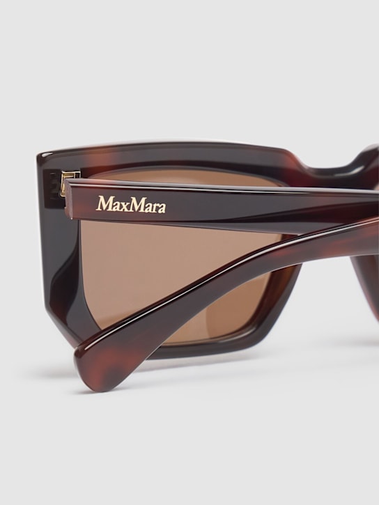 Max Mara: Glimpse7 acetate sunglasses - Dark Havana - women_3 | Luisa Via Roma