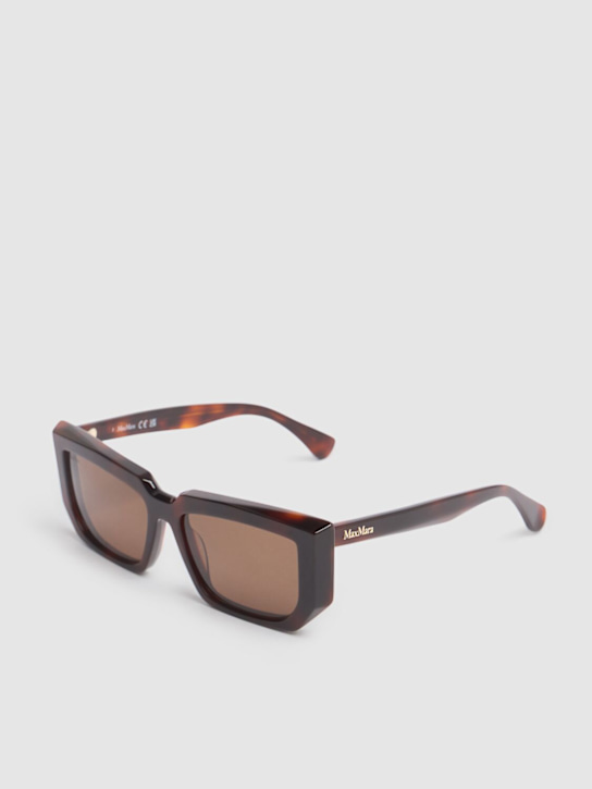 Max Mara: Glimpse7 acetate sunglasses - Dark Havana - women_2 | Luisa Via Roma