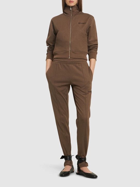Shiny jersey track pants - Thumbnail 2