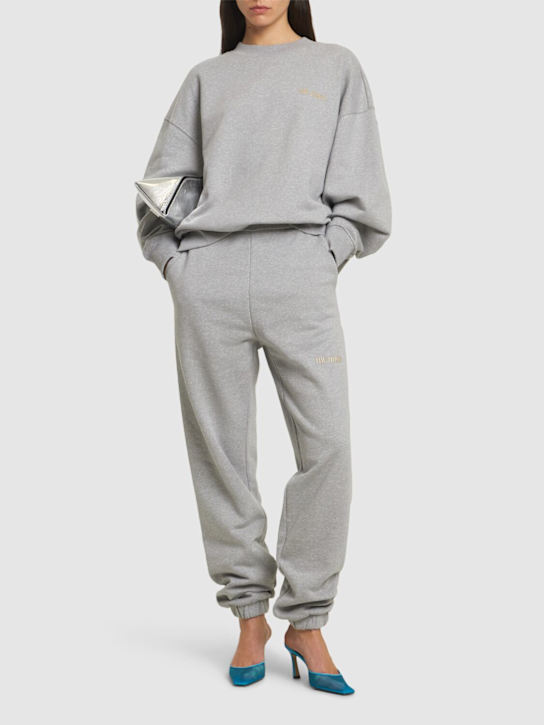 The Attico: Cotton jersey sweatshirt - Grey - women_1 | Luisa Via Roma