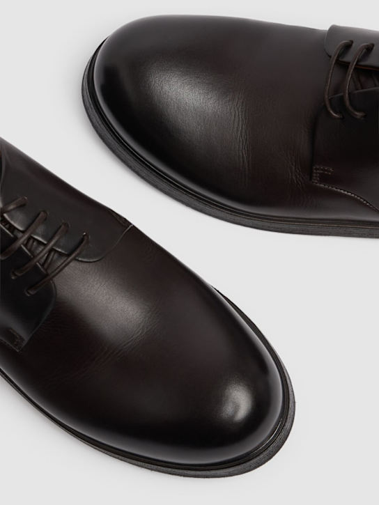 Marsell: Zucca Zeppa leather derby shoes - Dark Brown - men_4 | Luisa Via Roma