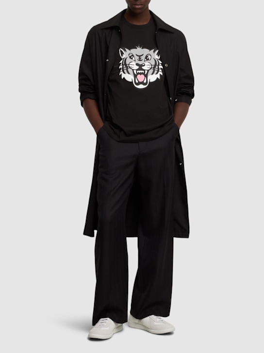 Kenzo Paris: T-shirt Happy Tiger in cotone - Nero - men_1 | Luisa Via Roma