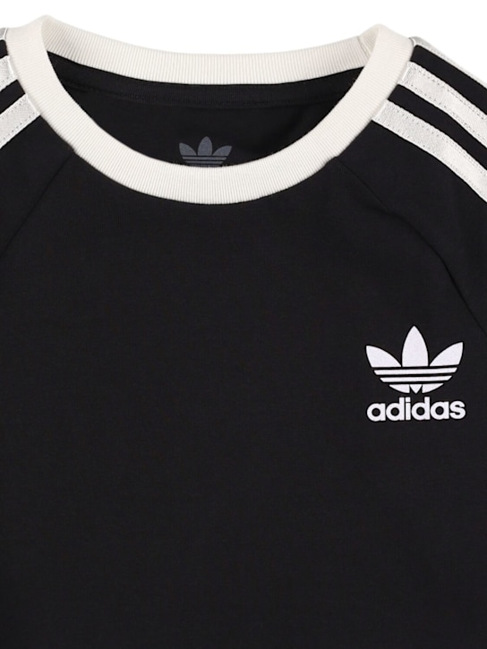 adidas Originals: Stretch cotton t-shirt w/logo - kids-girls_1 | Luisa Via Roma