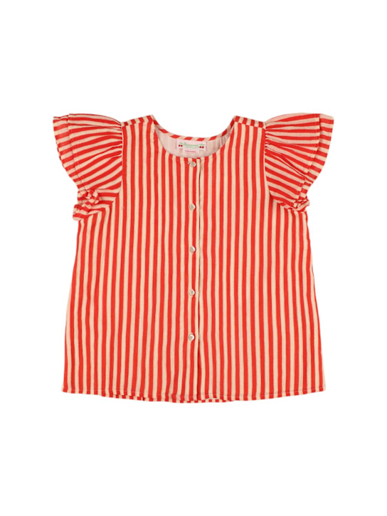 Bonpoint: コットンクレープシャツ - マルチカラー - kids-girls_0 | Luisa Via Roma