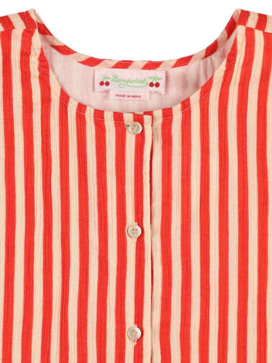 Bonpoint: コットンクレープシャツ - マルチカラー - kids-girls_1 | Luisa Via Roma