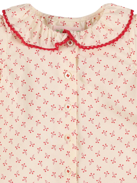 Bonpoint: コットンポプリンシャツ - kids-girls_1 | Luisa Via Roma
