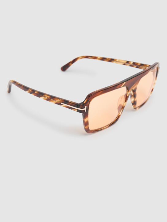 Tom Ford: Vincent squared acetate sunglasses - Blonde Havana - men_1 | Luisa Via Roma