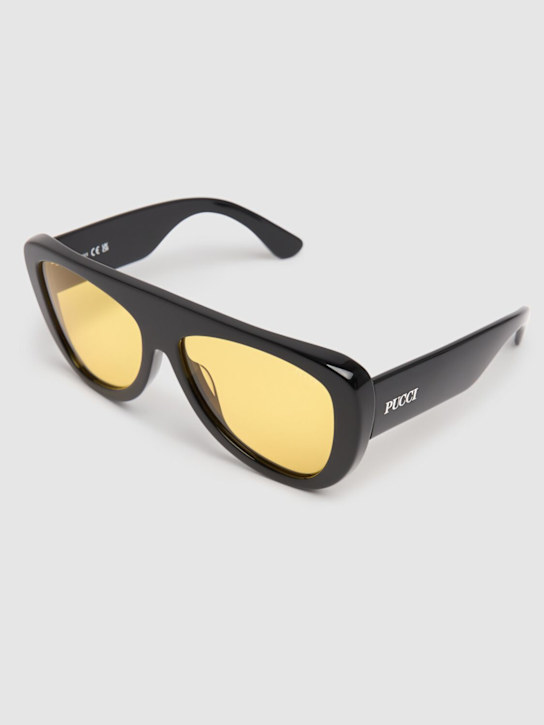 Pucci: Pucci Color Explosion acetate sunglasses - Black - women_1 | Luisa Via Roma