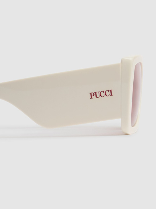 Pucci: Pucci Color Explosion acetate sunglasses - White - women_2 | Luisa Via Roma