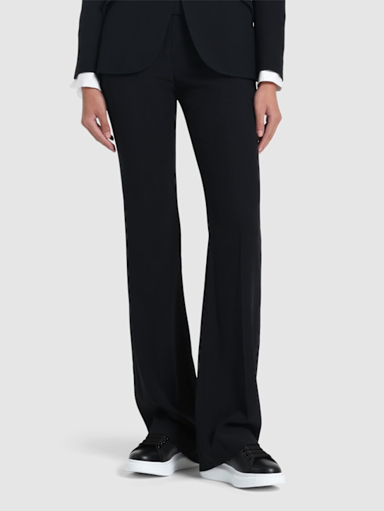 McQueen: 45mm Leather sneakers - Black - women_1 | Luisa Via Roma