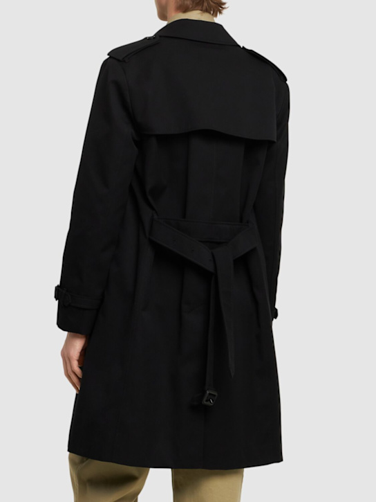 Burberry: Trench Narrow doppiopetto - Nero - men_2 | Luisa Via Roma