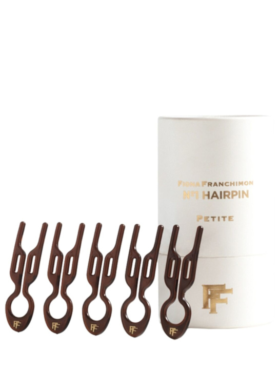 Fiona Franchimon: Lot de 5 épingles à cheveux No. 1 Petite - Marron - beauty-women_1 | Luisa Via Roma
