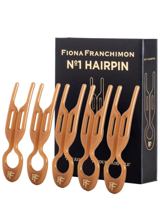 Fiona Franchimon: Lot de 5 épingles à cheveux No. 1 Hairpins - Smooth Caramel - beauty-women_1 | Luisa Via Roma