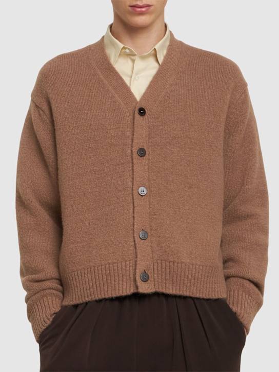 Jacquemus: Le cardigan jacquemus knit cardigan - Light Brown - men_2 | Luisa Via Roma