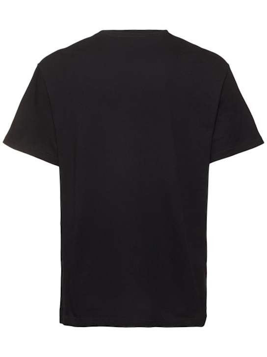 McQueen: Logo cotton t-shirt - Black - men_3 | Luisa Via Roma