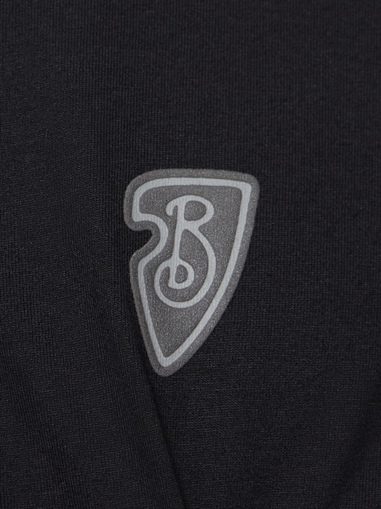 Burberry: Big Flagpole Knight t-shirt - Black - men_4 | Luisa Via Roma