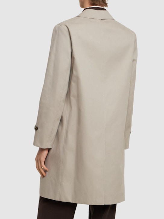 Burberry: Trench in misto cotone - Heron - men_2 | Luisa Via Roma