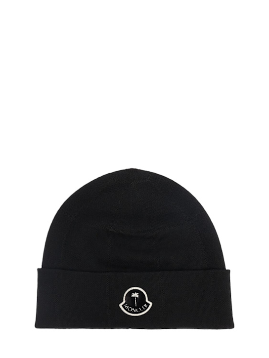 Moncler Genius: Moncler x Palm Angels wool beanie - women_0 | Luisa Via Roma