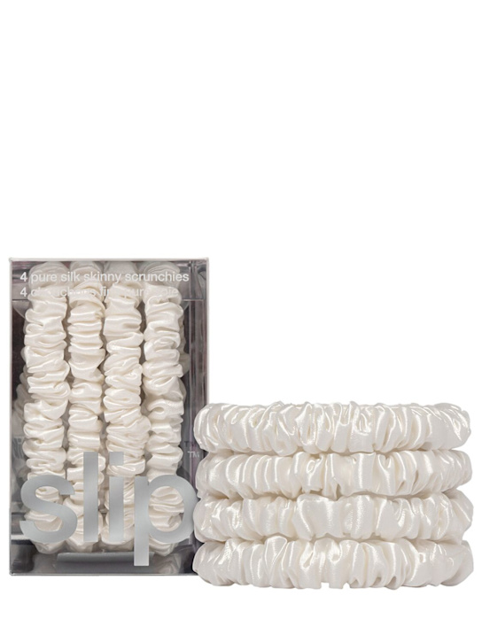 Slip: Lot de 4 chouchous fins - Blanc - beauty-women_1 | Luisa Via Roma