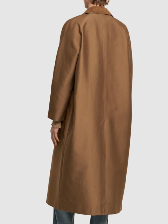 SUNFLOWER: Raglan cotton blend long coat - men_2 | Luisa Via Roma