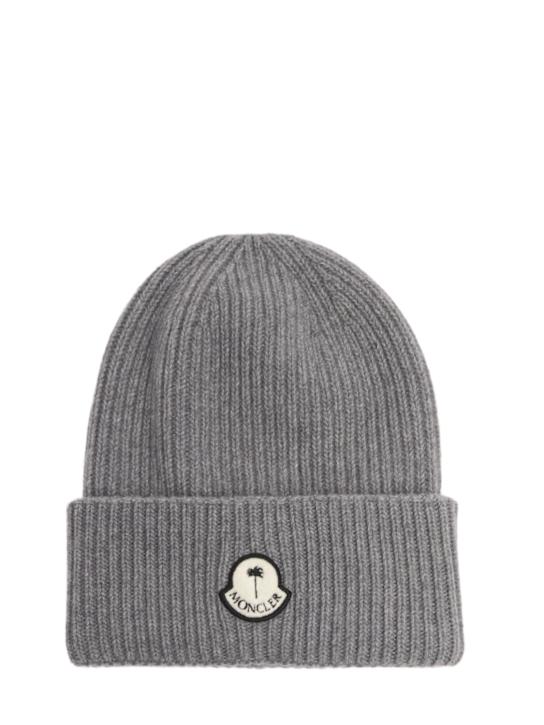 Moncler Genius: Moncler x Palm Angels wool beanie - women_0 | Luisa Via Roma
