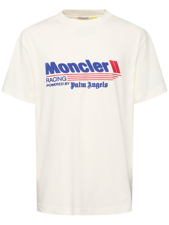 Moncler Genius: Moncler x Palm Angels cotton t-shirt - men_0 | Luisa Via Roma
