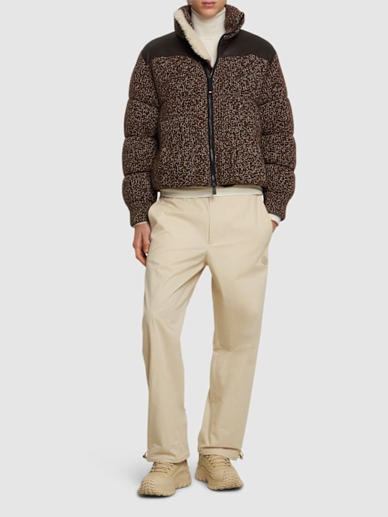 Moncler Grenoble: Kochel virgin wool blend down jacket - men_1 | Luisa Via Roma