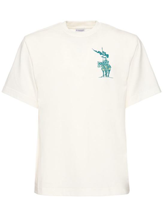 Burberry: T-Shirt „Flagpole Knight“ - men_0 | Luisa Via Roma