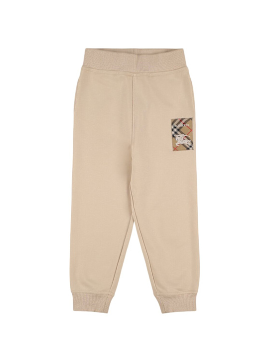 Burberry: Pantaloni in cotone - kids-boys_0 | Luisa Via Roma