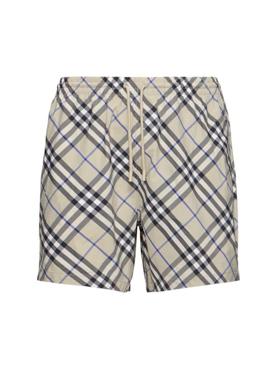 Burberry: Check swim shorts - men_0 | Luisa Via Roma