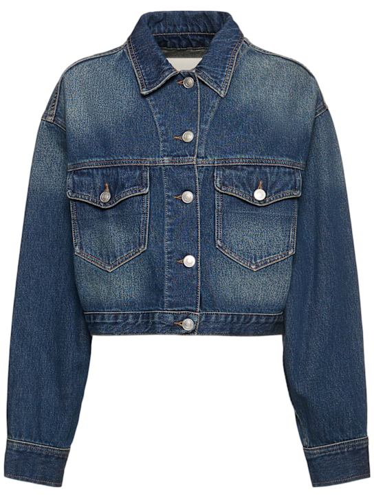 Isabel Marant: Tadia cotton denim jacket - women_0 | Luisa Via Roma