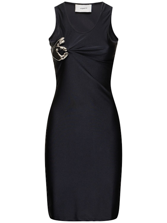 Coperni: Single emoji stretch jersey mini dress - women_0 | Luisa Via Roma