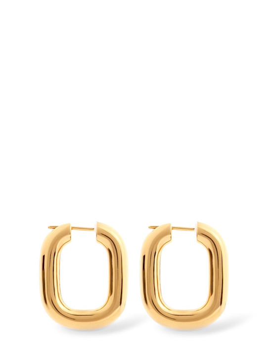 Jil Sander: Small hoop earrings - Gold - women_0 | Luisa Via Roma