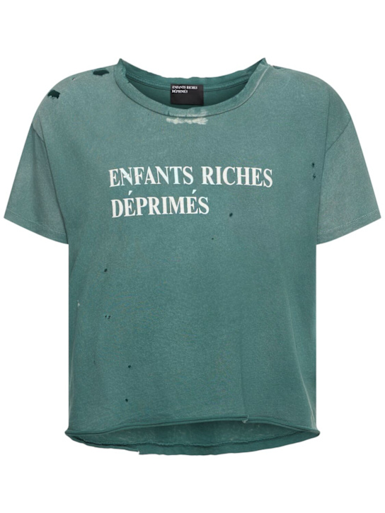 ENFANTS RICHES DEPRIMES Tシャツ Lサイズ Enfants Riches Déprimés logo-print T-s | Black | FARFETCH GE