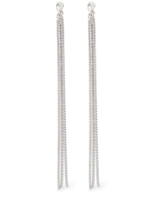 Jil Sander: クリスタル ロングピアス - women_0 | Luisa Via Roma