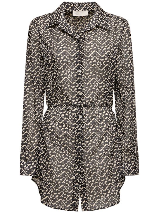 Tory Burch: Printed cotton shirt - women_0 | Luisa Via Roma