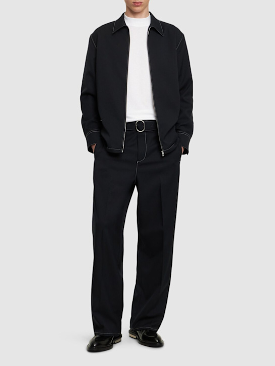 Jil Sander: Belted workwear pants - men_1 | Luisa Via Roma