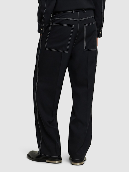 Jil Sander: Belted workwear pants - men_2 | Luisa Via Roma