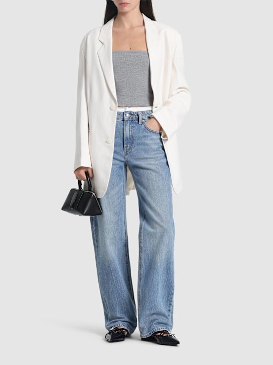 Alexander Wang: Mid rise relaxed straight jeans - women_1 | Luisa Via Roma