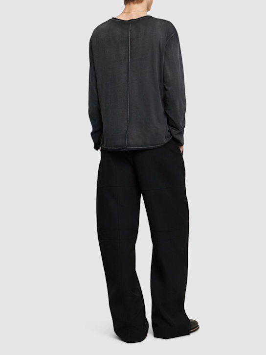 Helmut Lang: Cotton l/s t-shirt - men_1 | Luisa Via Roma