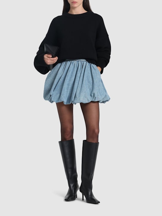 Rotate: Minirock aus Denim - Hellblau - women_1 | Luisa Via Roma