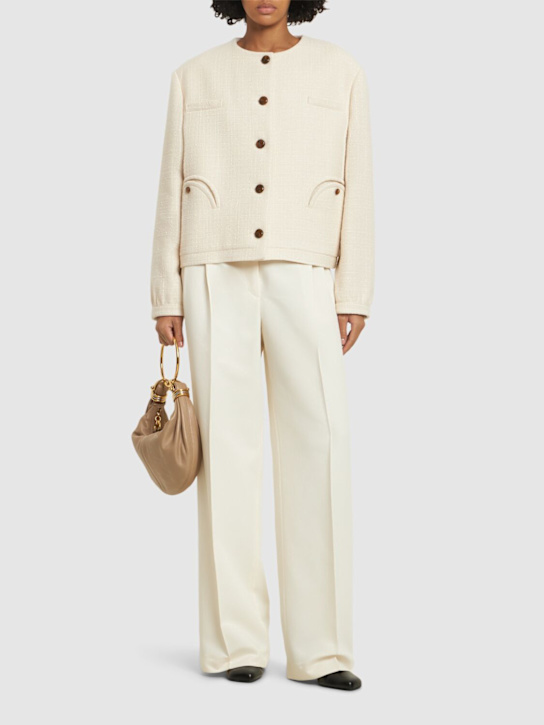 Blazé Milano: Missy Gliss cotton blend bolero jacket - women_1 | Luisa Via Roma