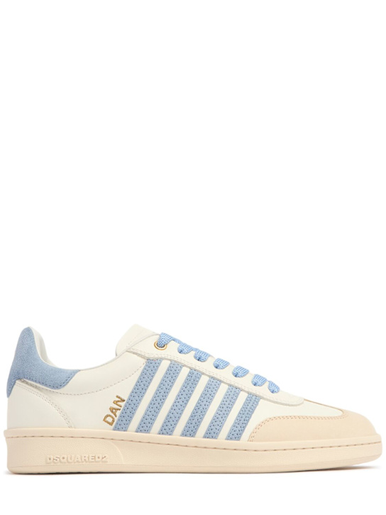 Dsquared2: Boxer leather sneakers - women_0 | Luisa Via Roma