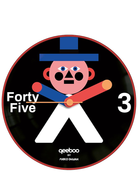 Qeeboo: Mr. Wally wall clock - ecraft_0 | Luisa Via Roma