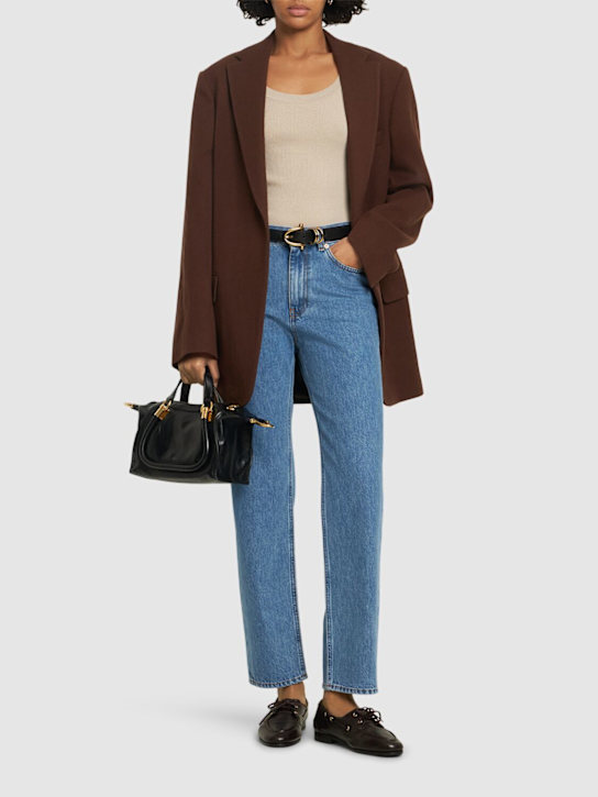 Blazé Milano: Nariida Paso denim straight jeans - women_1 | Luisa Via Roma